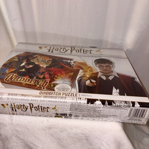 Harry Potter Quidditch Puzzle 1000 Piece Wizarding World 26" x 20" New SEALED - Picture 5 of 5
